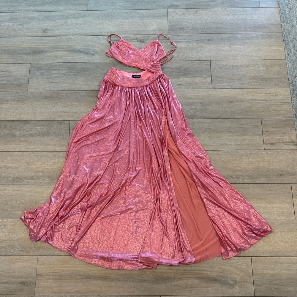 Retrofete Aglaia Calypso Coral Dress